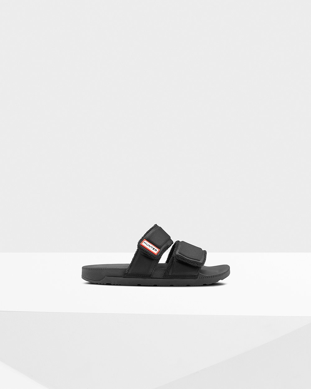 Sandalias Hunter Mujer - Original Double Strap - Negros - BIUVCKP-41